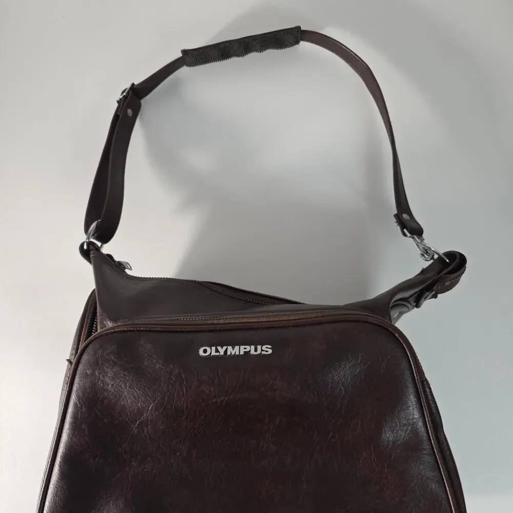 Olympus Vintage Faux Leather Camera Bag